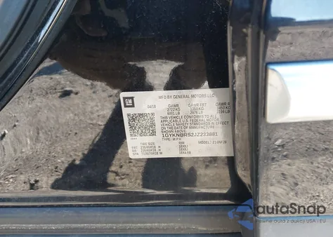 2018 Cadillac Xt5 Standard z USA, uszkodzony, nr VIN 1GYKNBRS2JZ233881